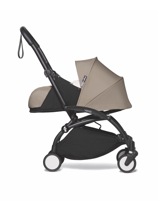 Babyzen YOYO Black Frame with Taupe Newborn Pack 0+ image number 2